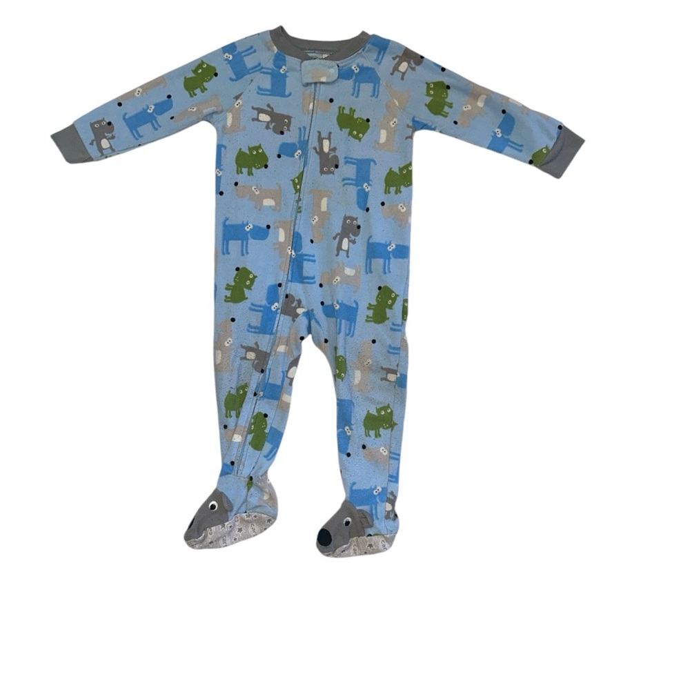 Carters 18 months footed pajama dog pattern